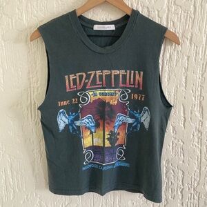 Day Dreamer Led Zeppelin Band Tee Cut Off Tank Top Size XS